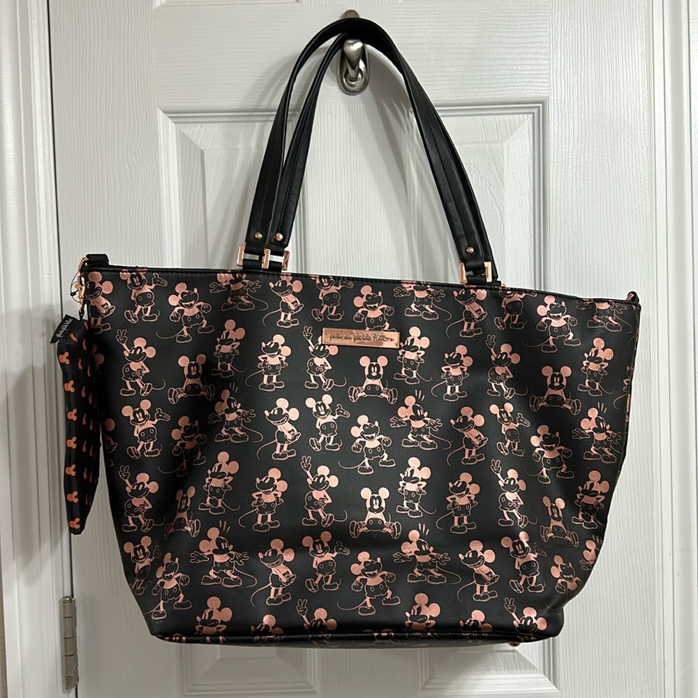 Petunia Pickle Bottom MICKEY MOUSE Diaper Bag TOTE Rose Gold